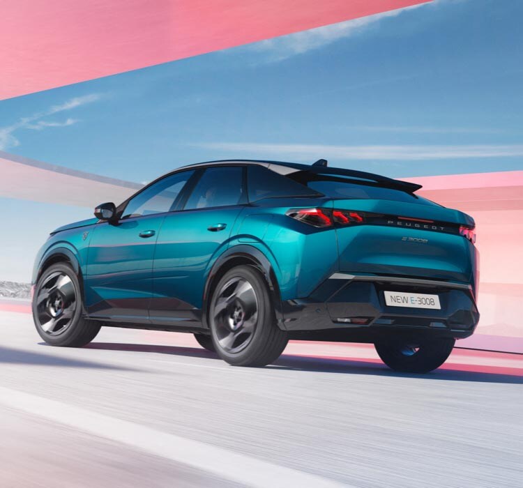 New PEUGEOT E 3008 All Electric or Hybrid Fastback SUV with a Reinvented and Efficient Design
